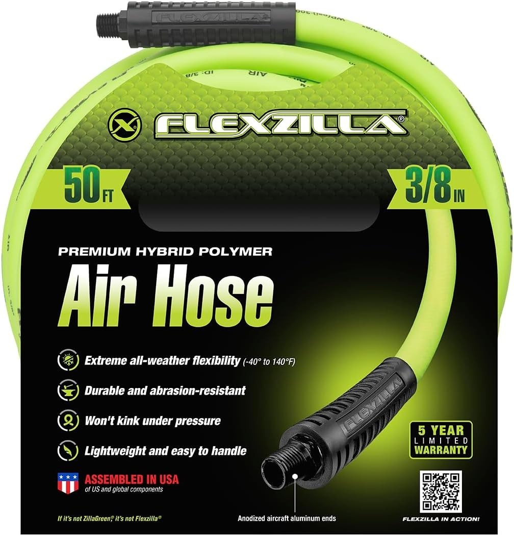 Heavy-Duty Flexzilla Air Hose 3/8" x 50 ft. - Ultimate Durability & Flexibility - Image 5