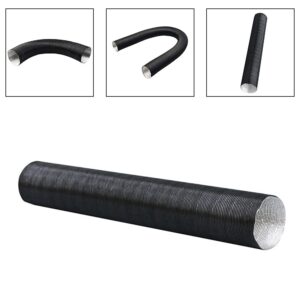 Robust 60mm Aluminium Heating Duct Air Intake Hose for Automotive Environments