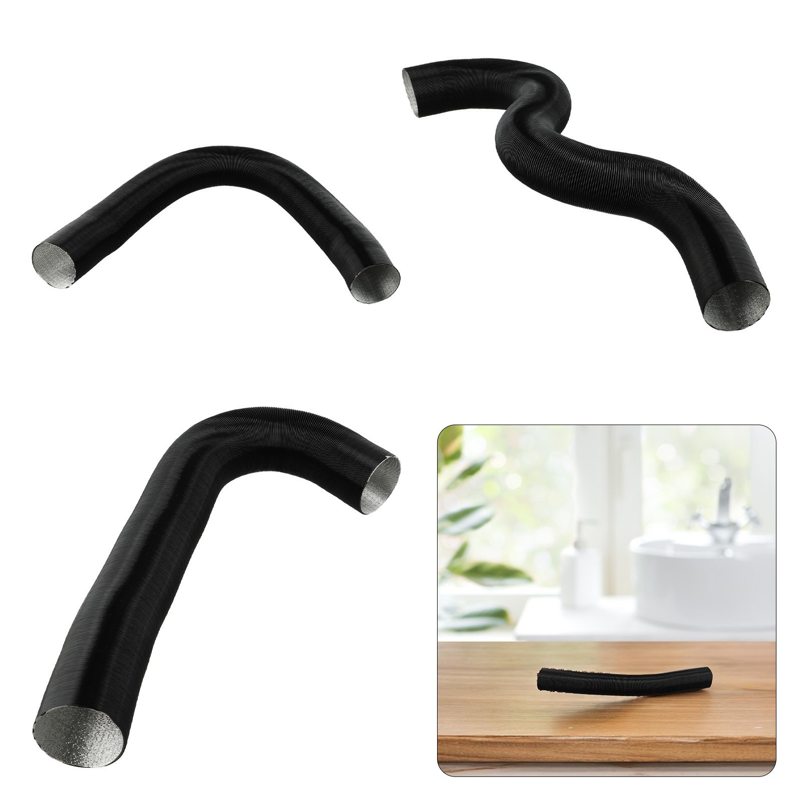 Robust 60mm Aluminium Heating Duct Air Intake Hose for Automotive Environments - Image 5