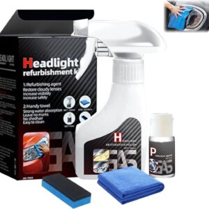 Kit de restauración de faros automotrices oxidados y amarillentos automotrices-