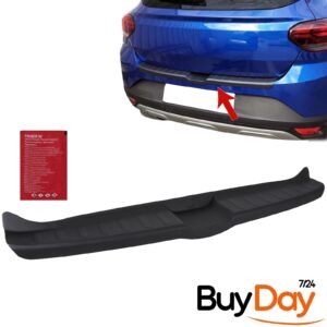 Protector de alféizar trasero negro mate ABS Dacia Sandero Stepway 2021+-