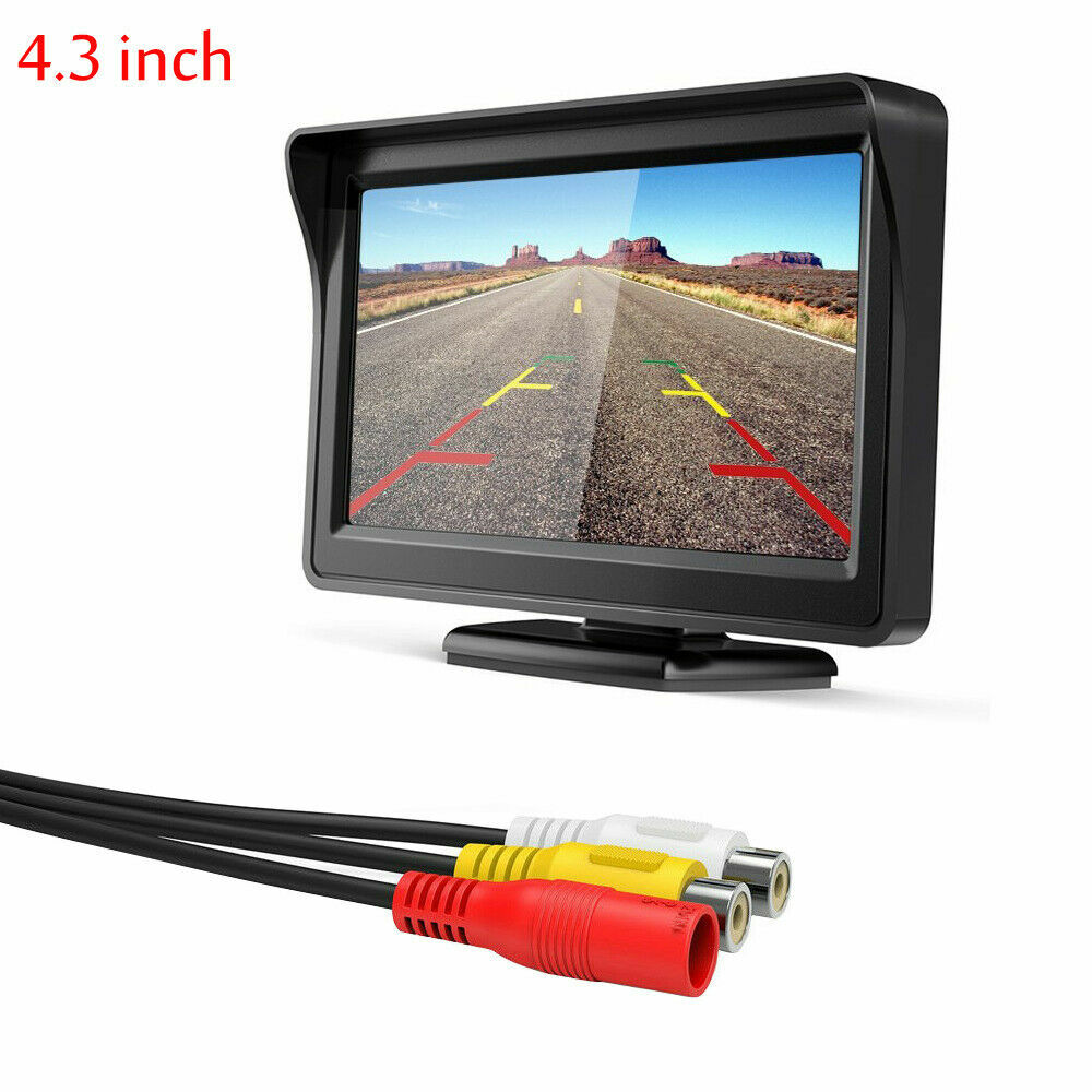 4.3'' Car Monitor+ Mini Night Vision Reverse Camera Backup Rear View Parking Kit - Image 2