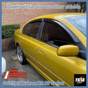 Para 02-08 Ford Falcon BA BF Sedán Inyección Parabrisas Protectores contra la intemperie Tinta-