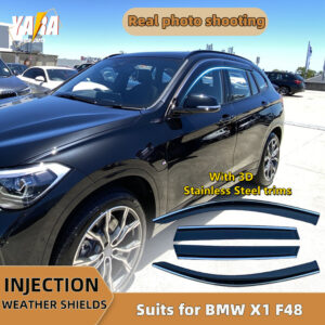 Protector contra la intemperie de acero inoxidable con inyección para BMW X1 F48 2015-2022-