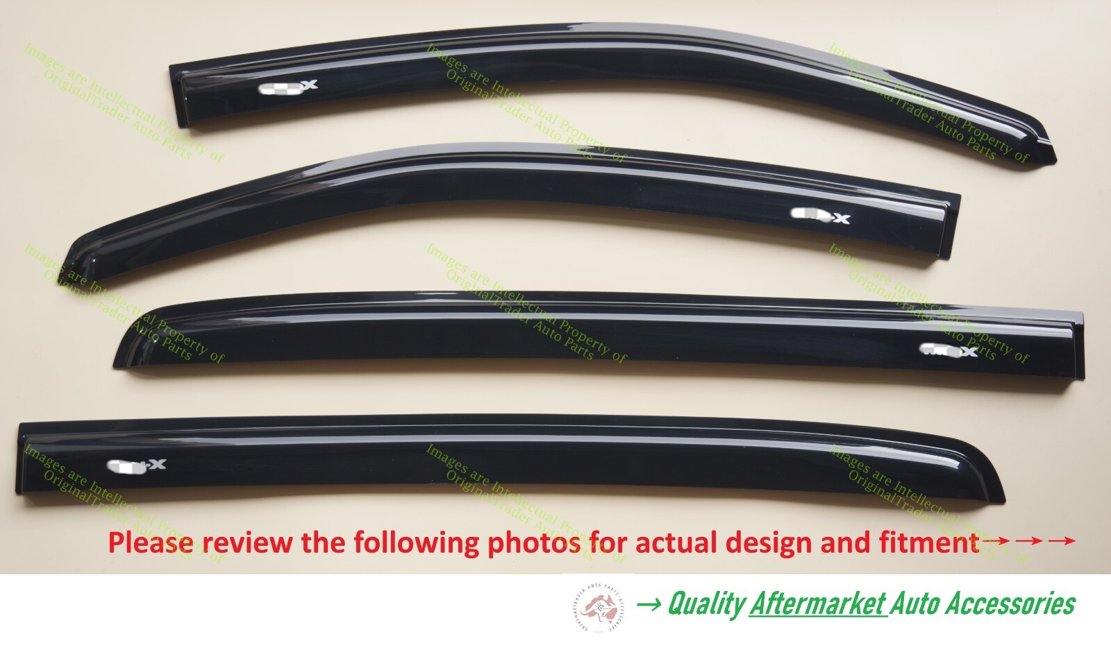 Weather Shields for 2013-2020 RF Model Isuzu MU-X MUX RF Model ONLY Tinted Black
