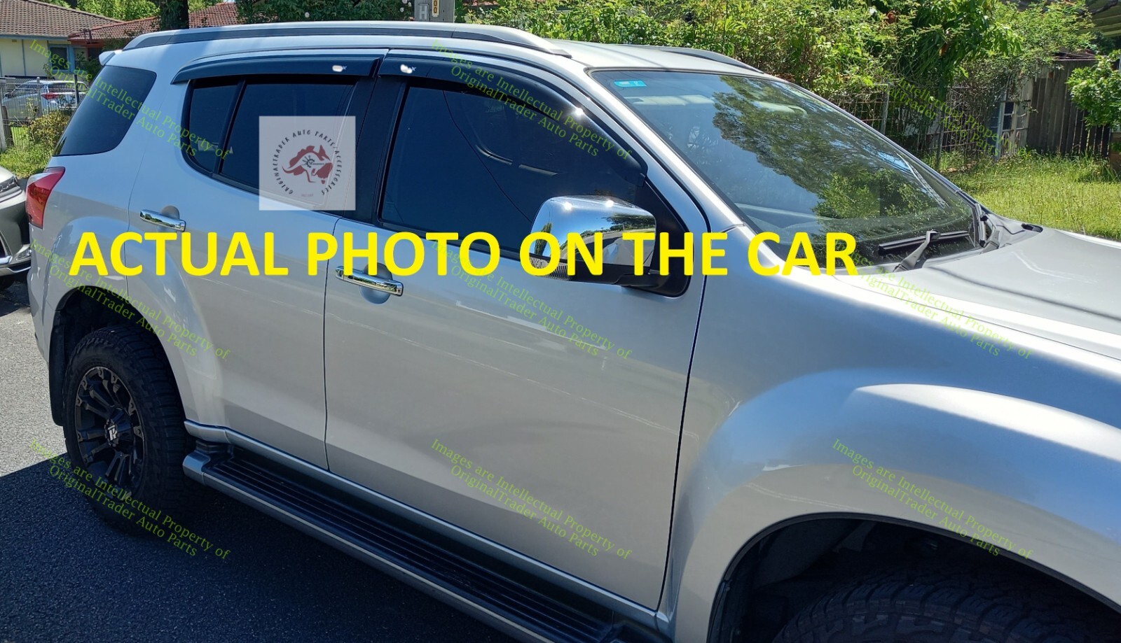 Weather Shields for 2013-2020 RF Model Isuzu MU-X MUX RF Model ONLY Tinted Black - Image 3