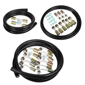 Automotive A/C Air Conditioning Ext Length Hoses Fitting O-ring Kit #6#8#10 Hose