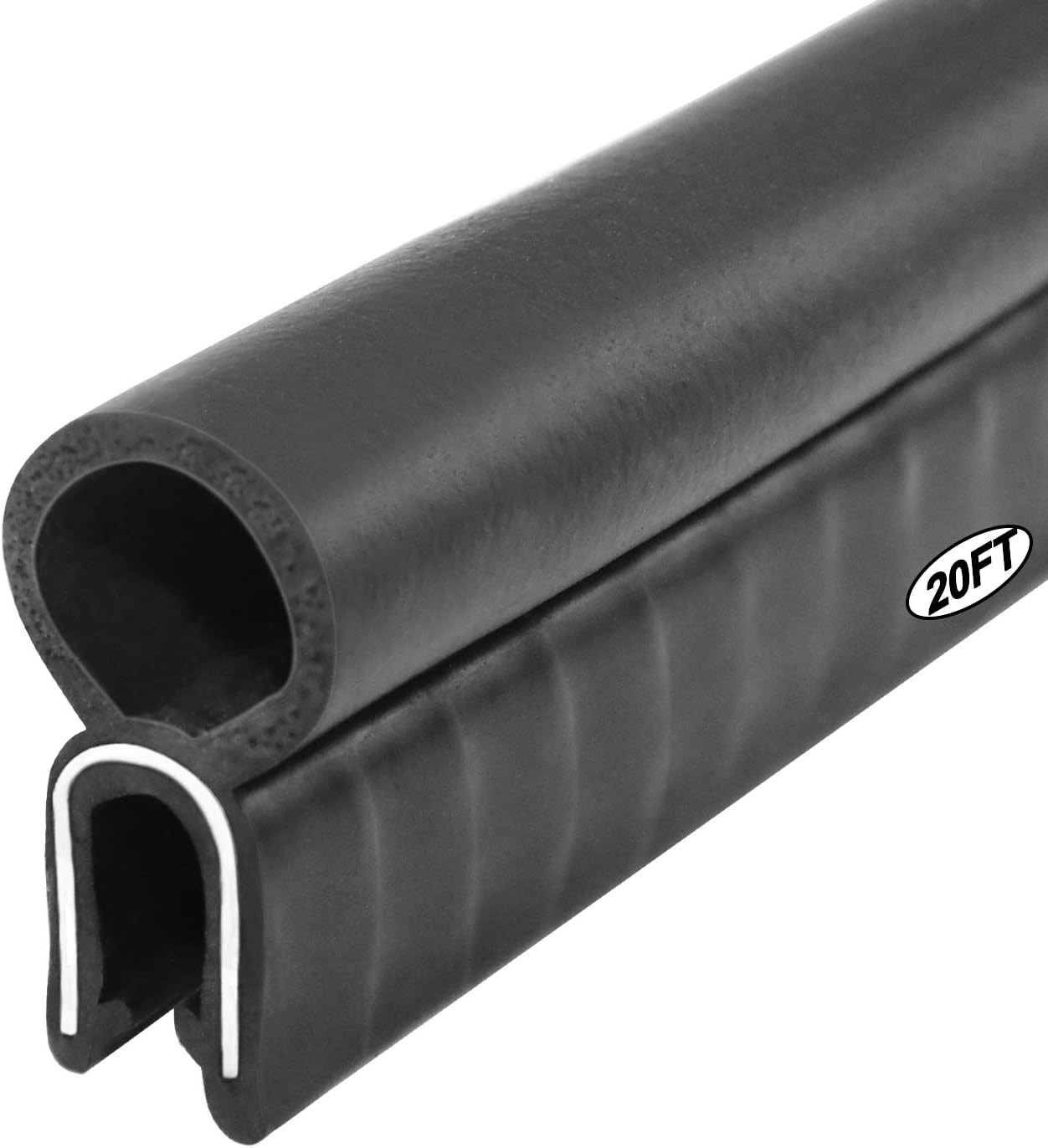 Storystore Puerta Automotriz Desmonteador de Intemperie 20 Ft Coche Goma 20 Ft, Negro -