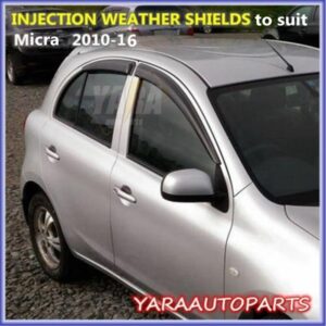 Protectores climáticos premium para Nissan Micra 2010-16 (K13)-