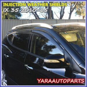 Para Hyundai IX35 2010-2015 Inyección Estilo Mugen Protectores contra la intemperie Protectores contra el clima-