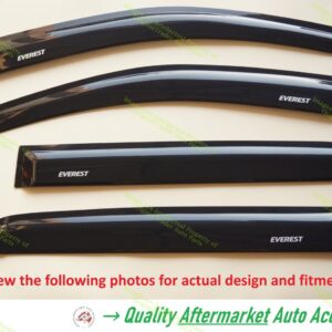 Protectores contra la intemperie para Ford Everest UA serie U375 15/07-05/22 SOLO negro tintado-