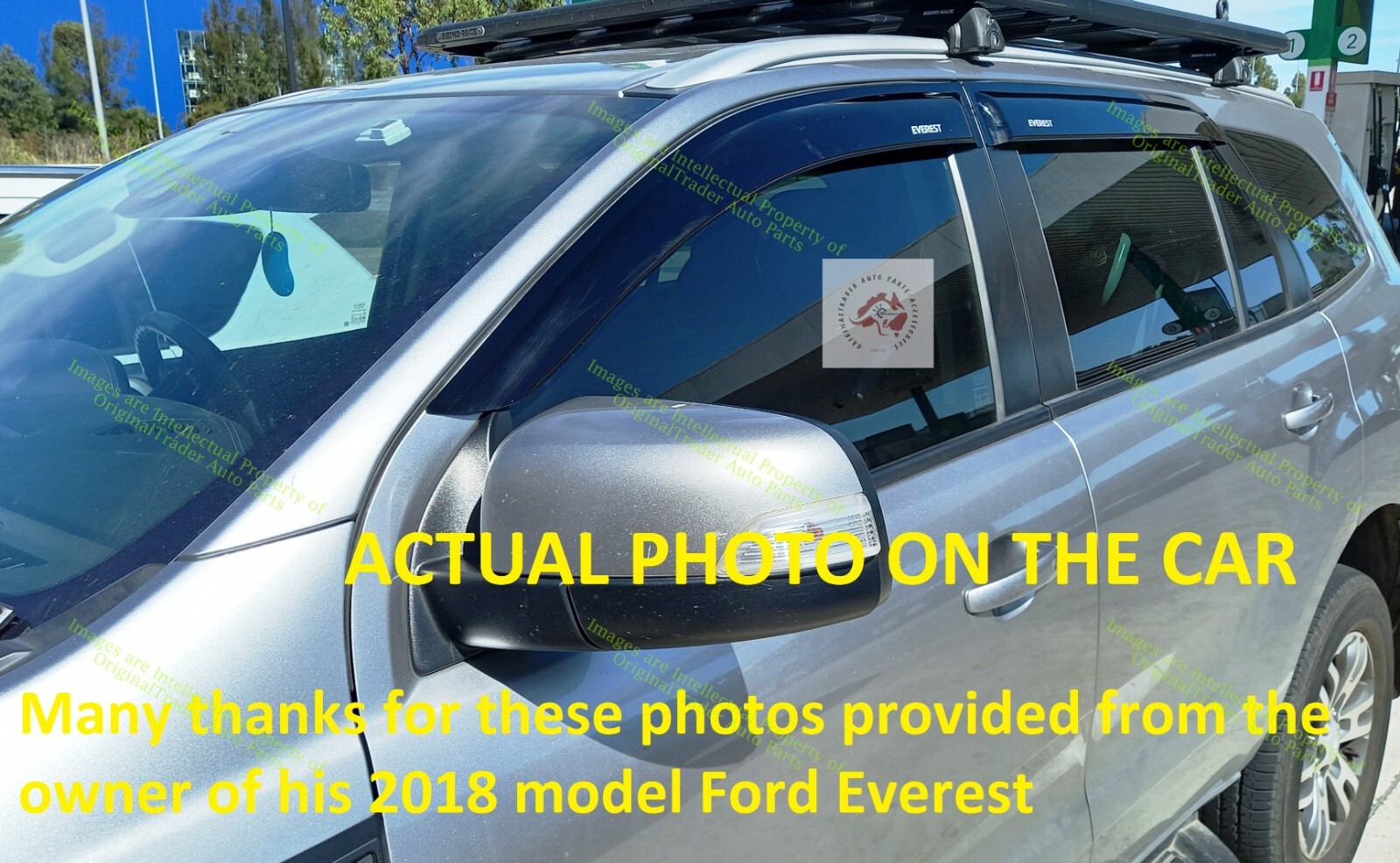 Protectores contra la intemperie para Ford Everest UA serie U375 15/07-05/22 SOLO negro tintado- - Image 3