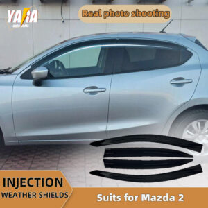 Protectores contra el clima de inyección para Mazda 2 DJ Hatchback 2014 en adelante-