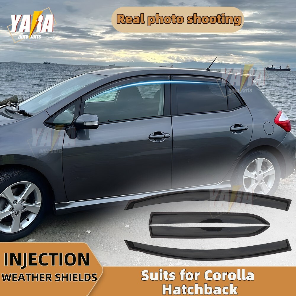 Protectores contra el clima de inyección adecuados para Corolla Hatchback 2007-2011-