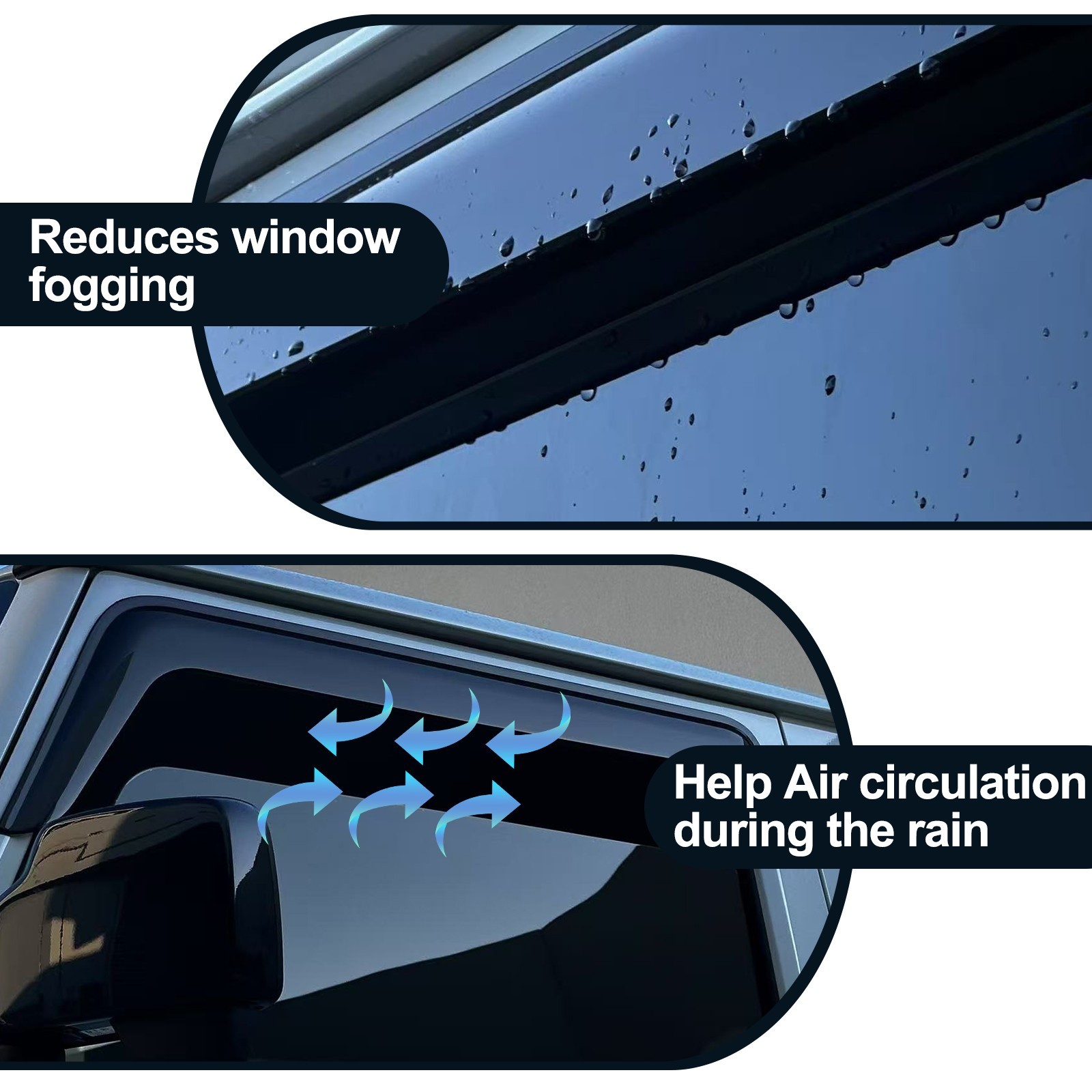 Protectores meteorológicos adecuados para Lexus ES300h 2018-2024 tintados- - Image 5