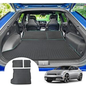[3 PIEZAS] Alfombrillas maletero GAFAT Ki-a EV6/GT/GT Line/Facelift 2021-2025 2026 + asiento trasero-