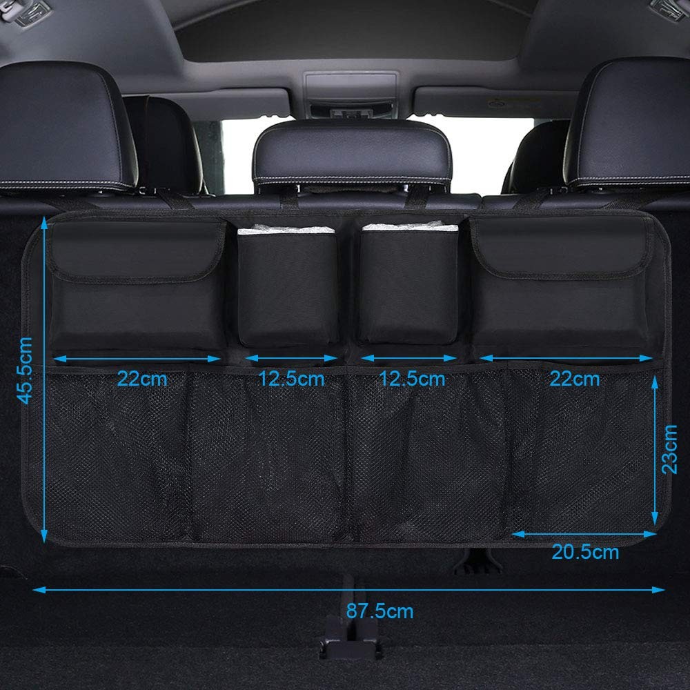 URAQT Organizador de Botas de Coche Alfombrillas Impermeables Organizador de Coche Respaldo de Asiento- - Image 3