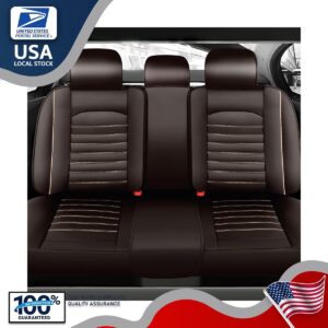 Fundas de asiento de coche de cuero para Toyota Tacoma 5 asientos cojín de cuero delantero trasero-
