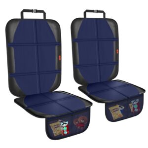 Protector de asiento de coche XHYANG, paquete de 2 protectores de asiento automotriz almohadilla de asiento de coche de bebé-