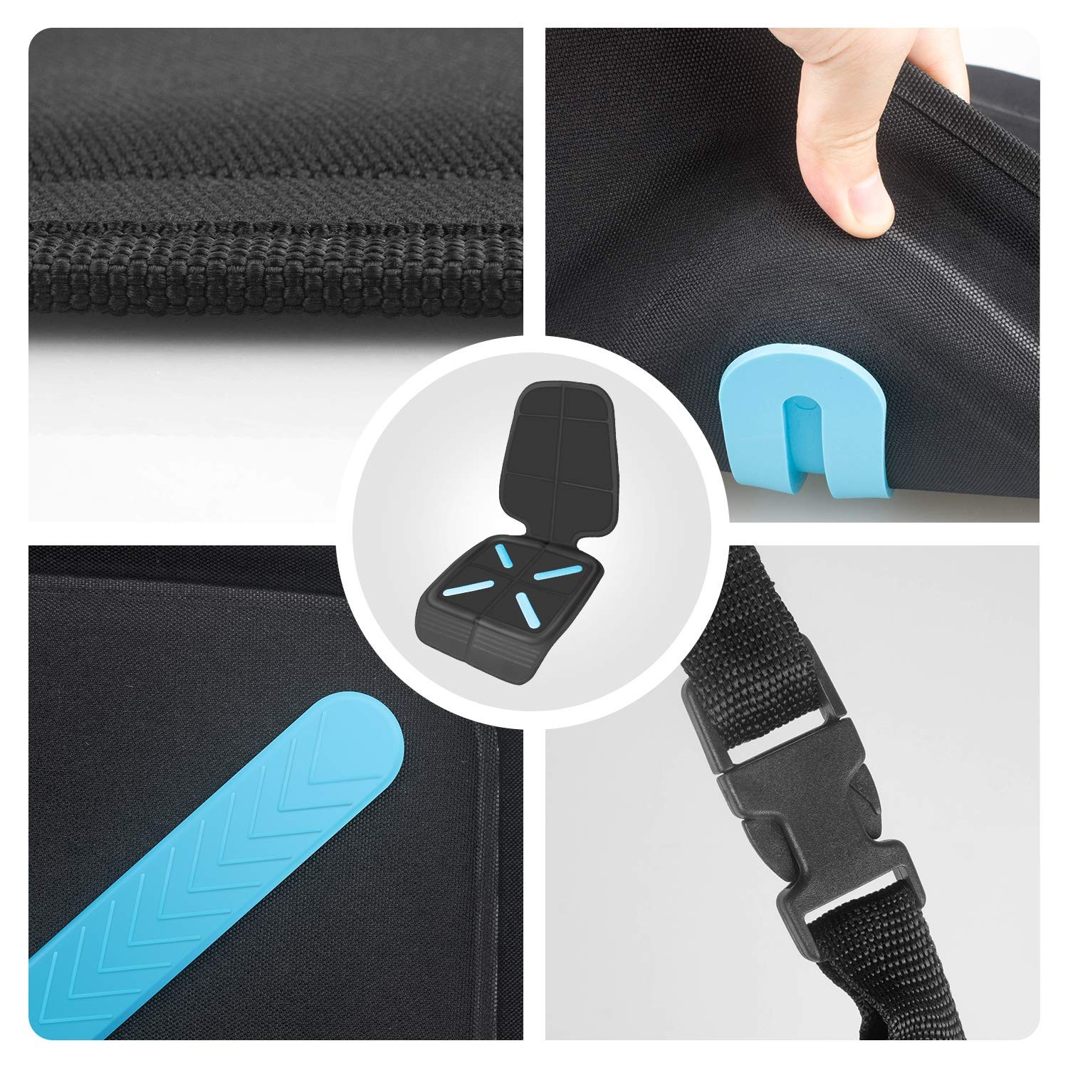 Protector de asiento de coche para asientos de coche de bebé niño, alfombrilla cubierta de asiento de coche Shynerk para- - Image 2