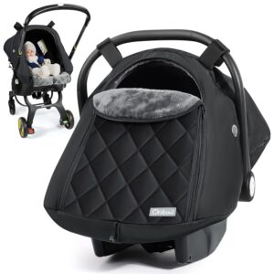 Funda de asiento de coche de bebé de invierno - Cubierta de asiento de coche impermeable para asientos de coche Doona-