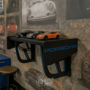 Automotive Car Wing Spoiler Wall Shelf Motorsport Blue Style Home Decor