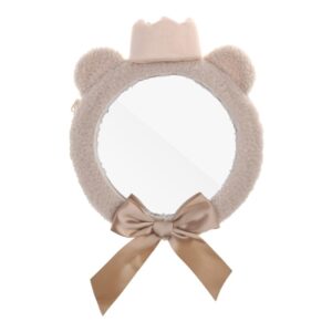Lindo espejo de observación de bebé Bear Crown para asientos de coche seguridad y diversión decoración de pared-