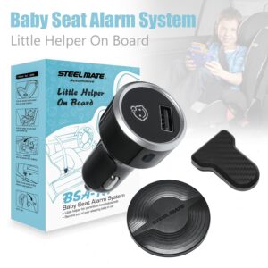 Sistema de alarma de asiento de coche automotriz STEEL MATE, asiento trasero bebé en coche-