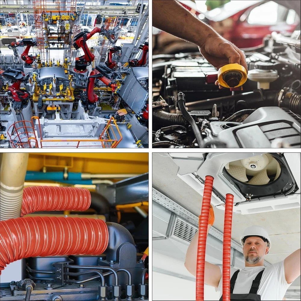 2 in Intake Hose Automotive Air Duct Hose Length 3 Meter (10 Feet) Double-Layer - Image 2