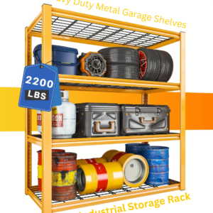 Heavy Duty Garage Storage Shelving 4-Tier Metal Rack Adjustable 40in Utility