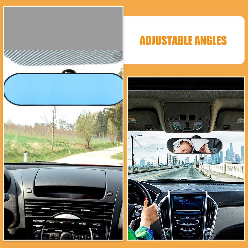 Kit Espejo Retrovisor Grande para Salpicadero Coche Accesorios Asiento Coche Bebé- - Image 4