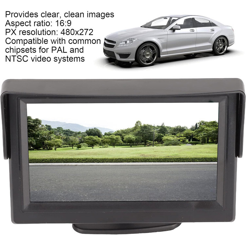 Waterproof Night VisionAHD Car Rear View Reverse Camera w/ 4.3" LCD Monitor - Image 3