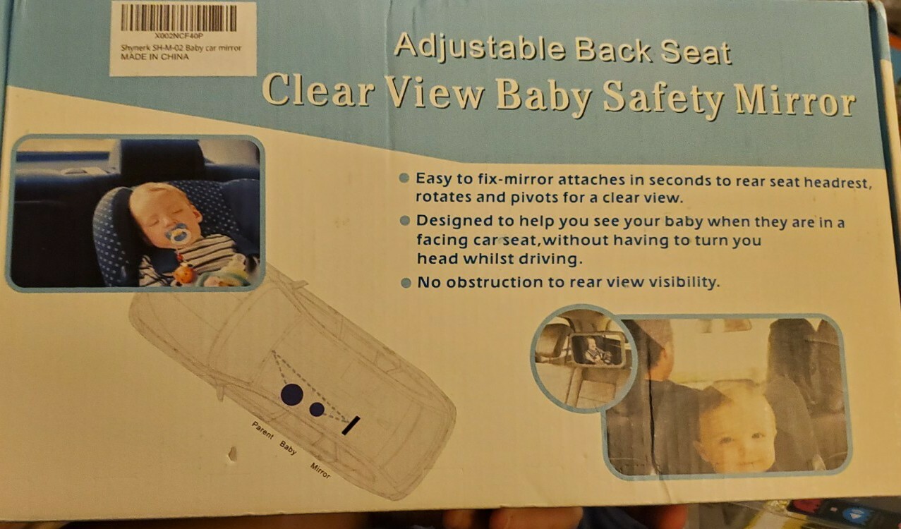 Adjustable Back Seat Clear View Baby Car Safety mirror. Shynerk SH-M-02