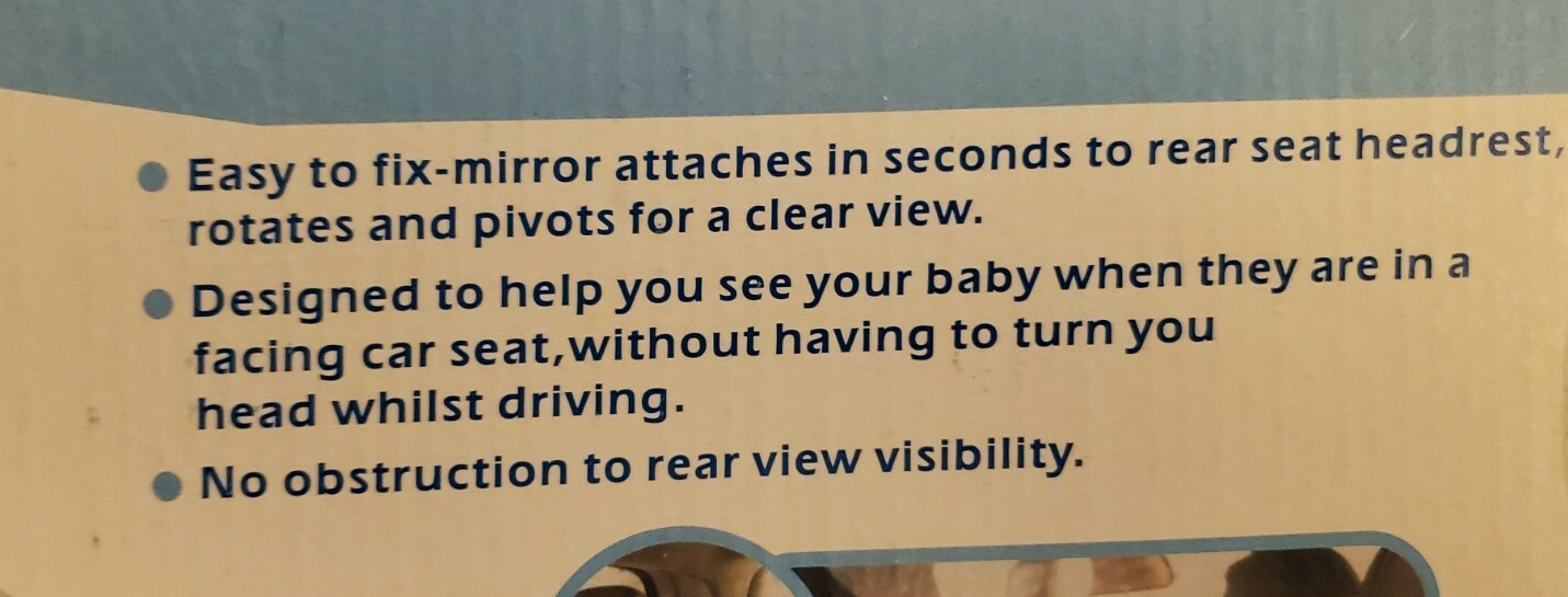 Adjustable Back Seat Clear View Baby Car Safety mirror. Shynerk SH-M-02 - Image 2