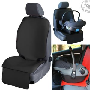 Funda de cuero artificial debajo del asiento infantil protector de asiento de coche de bebé-