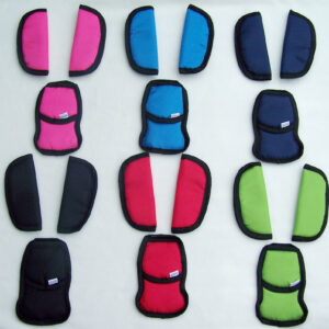 Cinturones de asiento de coche y silla de paseo para bebé cubierta de entrepierna arnés correas para el hombro almohadillas grandes-