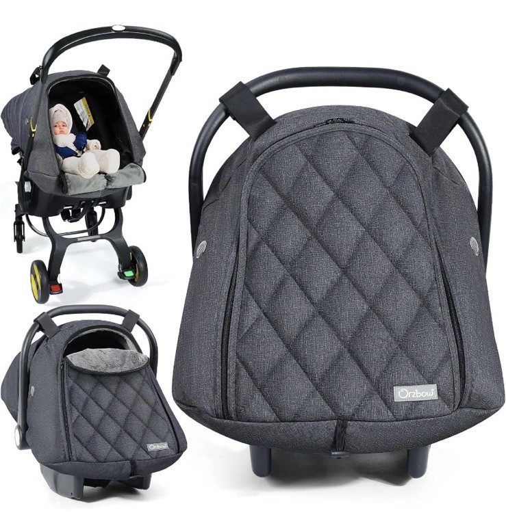 Orzbow Invierno Bebé Asiento Coche Cubierta, Universal Transpirable Asiento Coche Saco para Ba-