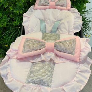 Asiento de coche para bebé universal rosa acogedor/delineador - Bling Bow 🙂-
