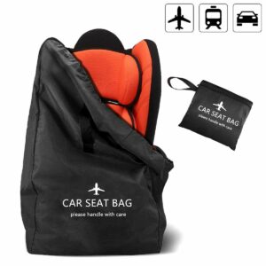 Bolsa de viaje convertible para asiento de bebé de coche para avión con mochila correas para el hombro-