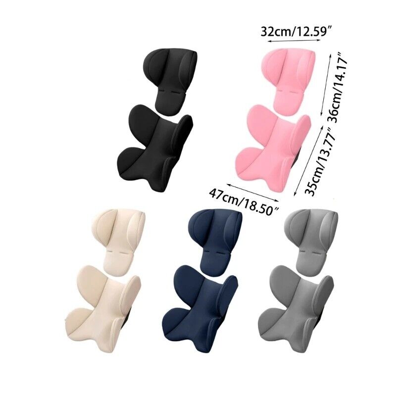 Asiento de coche 2 en 1 para bebé soporte de cabeza asiento de coche infantil inserto para recién nacidos niñas niños- - Image 3