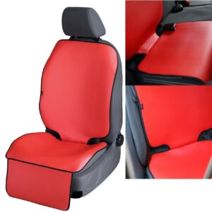 Funda de cuero artificial debajo del asiento infantil protector de asiento de coche de bebé-