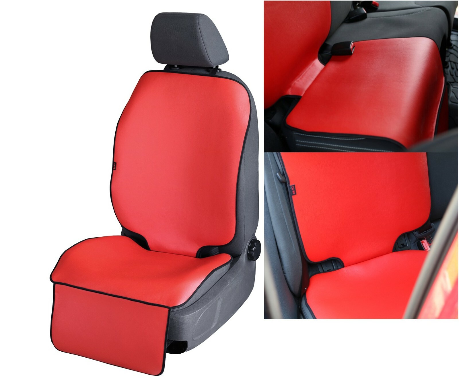 Funda de cuero artificial debajo del asiento infantil protector de asiento de coche de bebé-