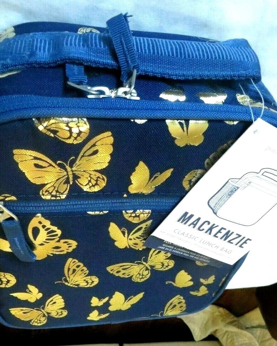 Caja de almuerzo escolar Pottery Barn para niños vacaciones Disney viaje MARIPOSA DORADA regalo nueva- - Image 3