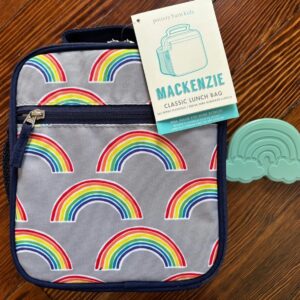 Pottery Barn Bolsa Escolar Lonchera Vacaciones Disney Viaje RAYAS ARCO IRIS CONJUNTO DE REGALO-