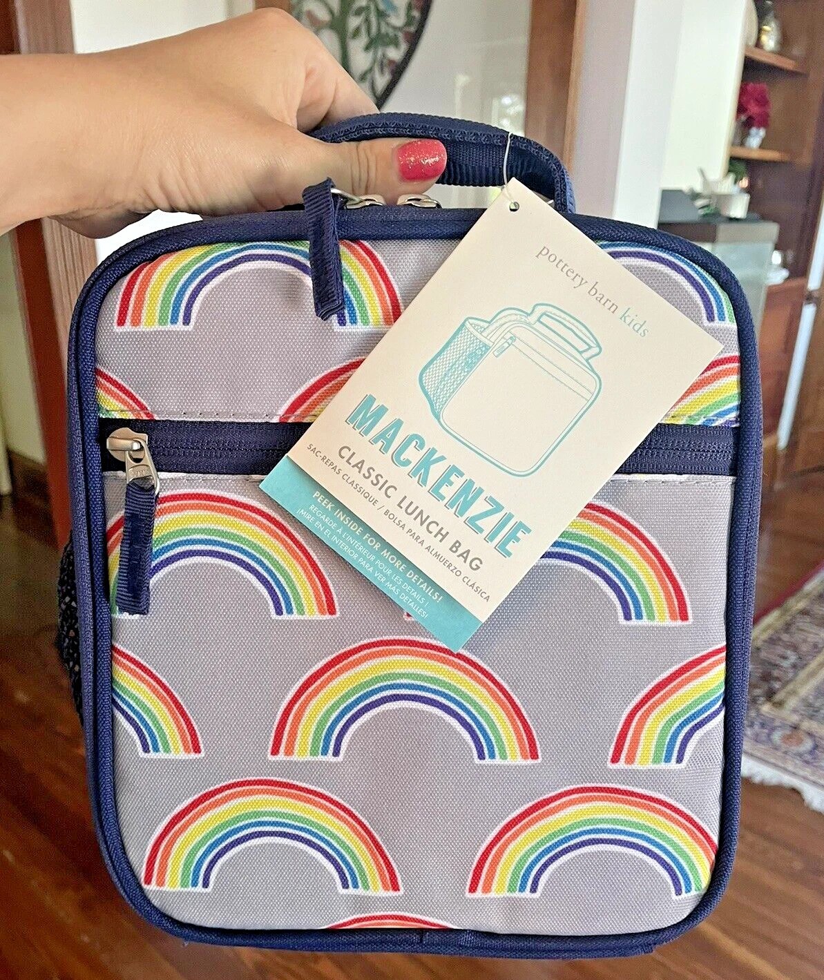 Pottery Barn Bolsa Escolar Lonchera Utensilio Vacaciones Disney Viaje Arco Iris Juego de Regalo- - Image 2