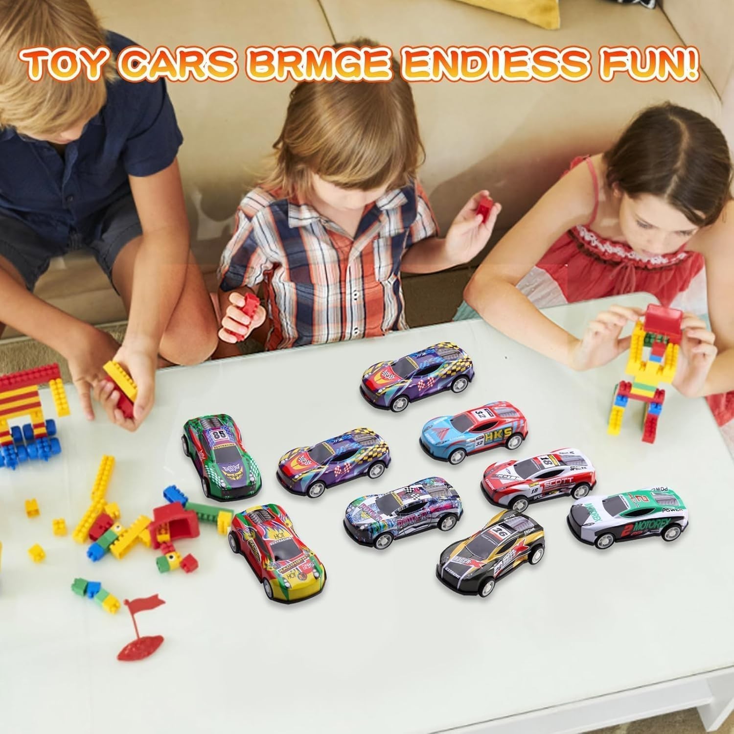 Paquete de 30 mini coches retrocededores - coloridos favores de fiesta para niños y niños pequeños- - Image 4