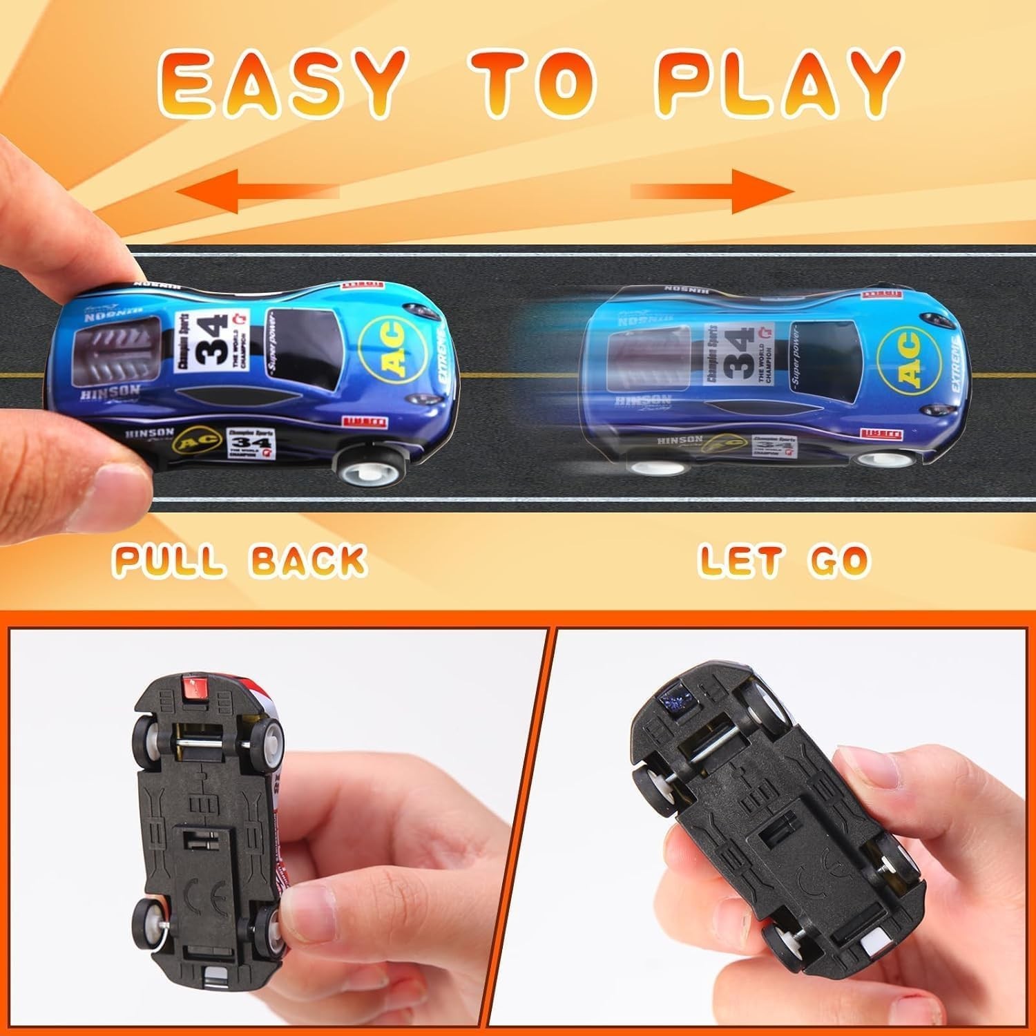 Paquete de 30 mini coches retrocededores - coloridos favores de fiesta para niños y niños pequeños- - Image 5