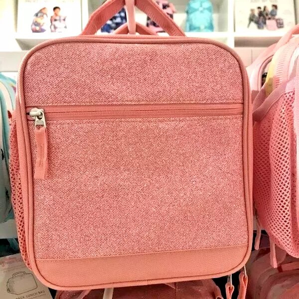 Bolsa escolar Pottery Barn lonchera + utensilio vacaciones Disney viaje BRILLO CONJUNTO de regalo-