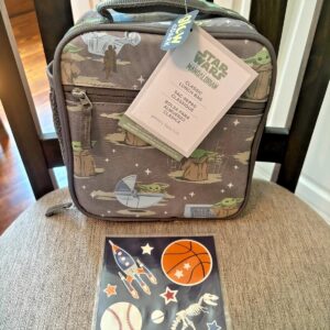Caja de almuerzo escolar Pottery Barn para niños vacaciones Disney viaje STAR WARS GROGU regalo SE-