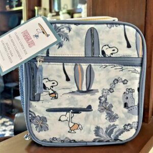 Caja de almuerzo escolar Pottery Barn para niños vacaciones Disney viaje SNOOPY SPORT regalo nueva-